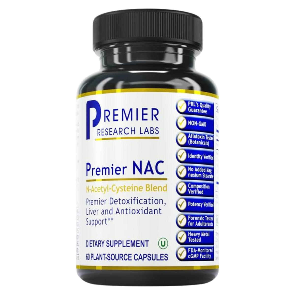 Premier Research Labs Premier NAC - NAC Supplement N-Acetyl Cysteine, N-Acetyl-L-Cysteine, Liver & Immune Support, 300mg NAC Per Capsule - 60 Vegetarian Capsules Premier Research LabsBuy Supplements Australia