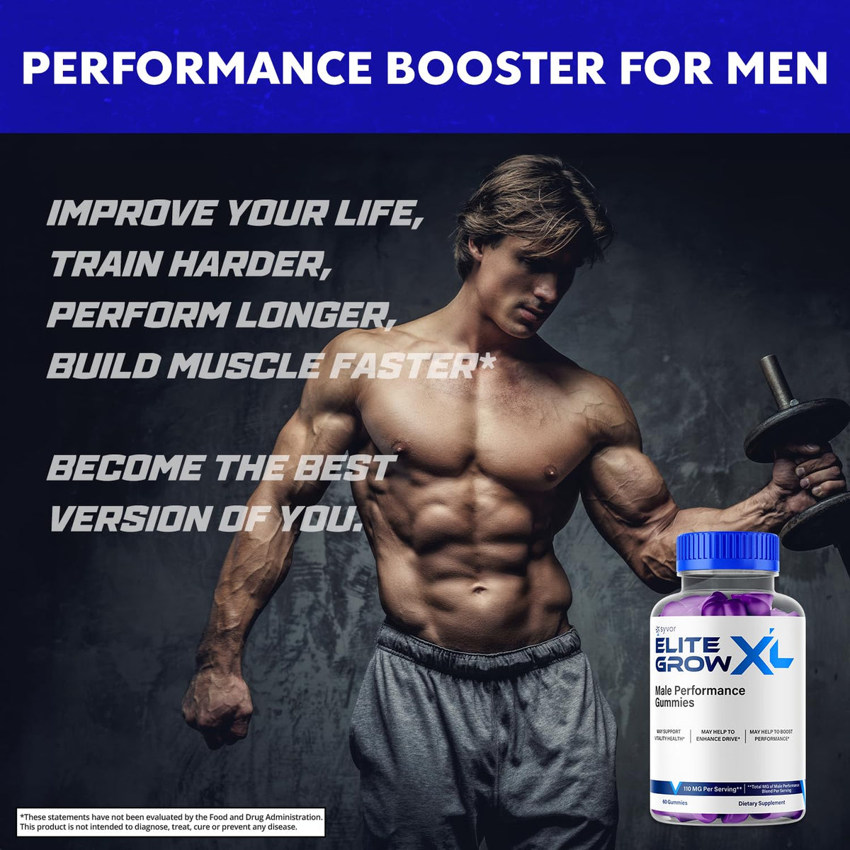 Elite Grow XL Gummies, Elite GrowXL Maximum Strength Gummy Supplement, Elite Grow X L All Natural Advanced Formula Gummys Chewable Vitamin EliteGrow Delicious Premium Once Daily Gummes (60 Gummies) SyvorBuy Supplements Australia