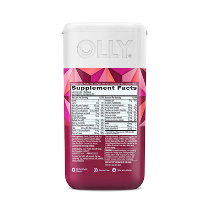 OLLY Ultra Strength Women's Multi Softgels, Overall Health and Immune Support, Omega-3s, Iron, Vitamins A, D, C, E, B12, Daily Multivitamin, 30 Day Supply - 60 Count OLLY buy supplements Au