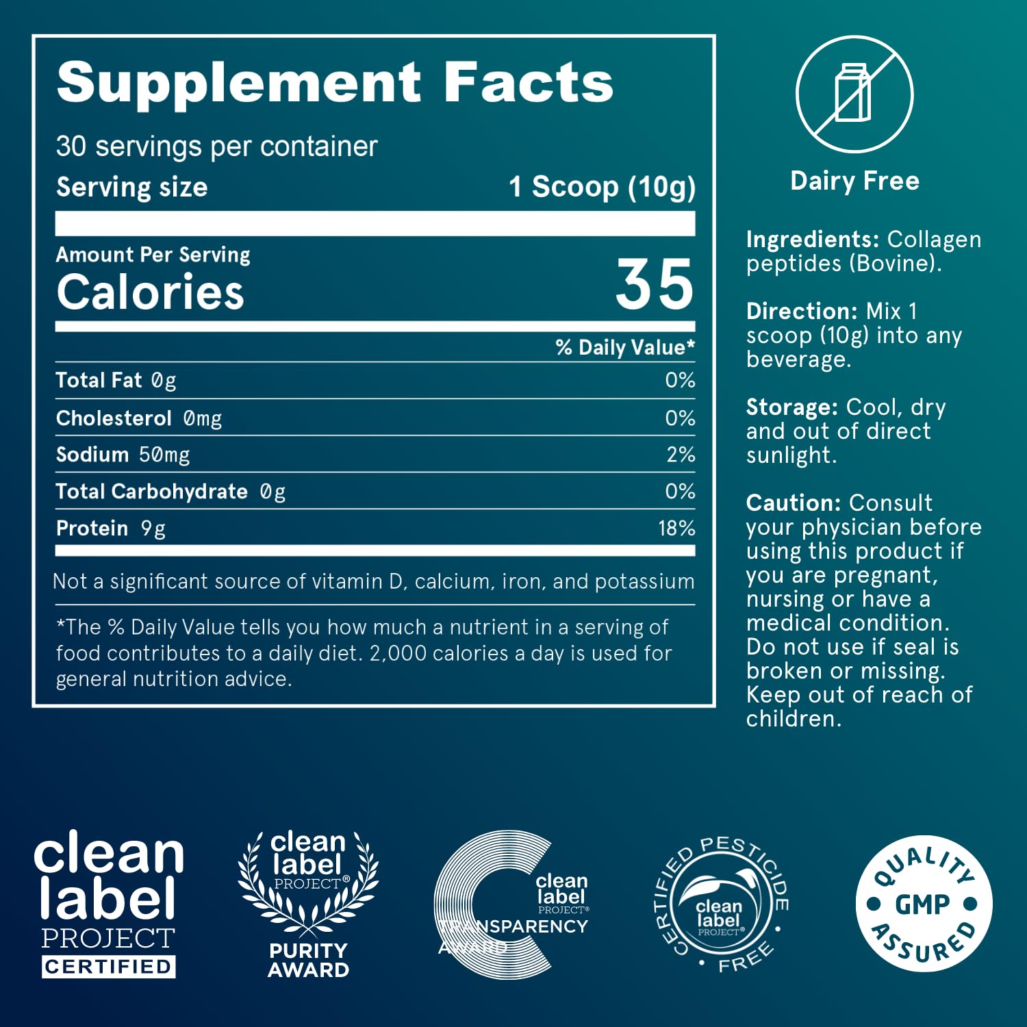 Puori Pure Collagen Peptides Powder, Unflavored - 10g of Grass-Fed Hydrolyzed Bovine Collagen Supports Skin Health, Hair & Nail Strength, Joint Pain & Mobility Support - 30 Servings Puori buy supplements Au
