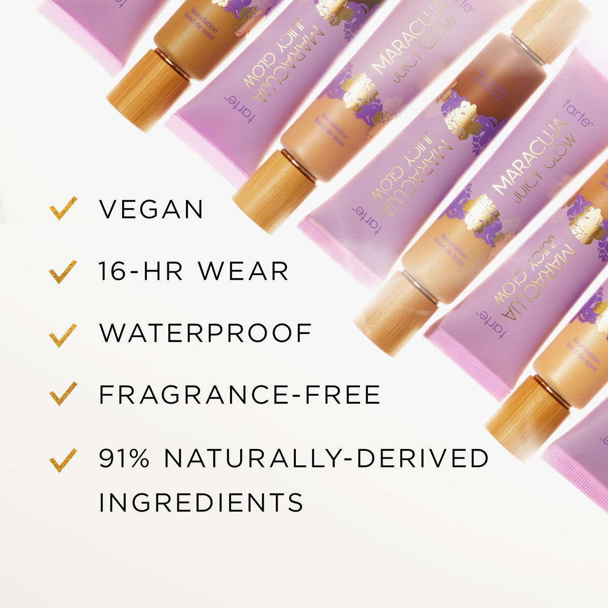 tarte maracuja juicy glow tint – Lightweight Tinted Moisturizer with Hyaluronic Acid for Radiant Skin, Buildable Medium Coverage, Waterproof, Vegan, Cruelty-Free, full size, 48N tan-deep neutral tarte buy supplements Au