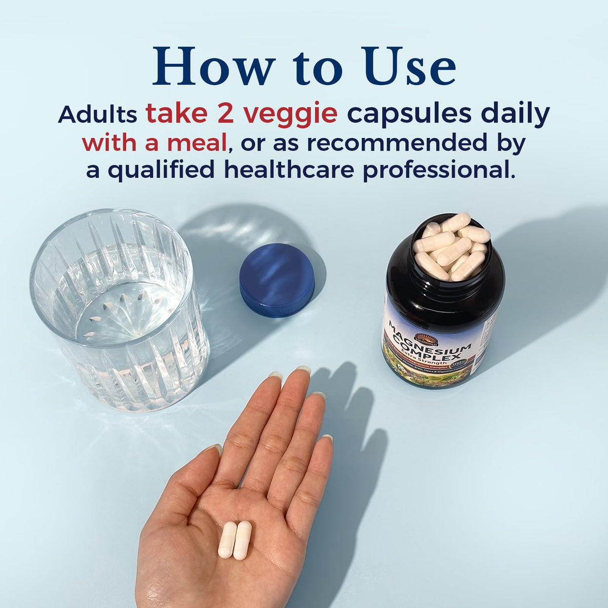 Vitalitown Magnesium Complex Supplement | 300mg Elemental Mag | Magnesium Citrate Glycinate Taurate Malate | Non-GMO, No Gluten, 90 Vegan Magnesio Capsules for Bone Brain Heart Vitalitown buy supplements Au