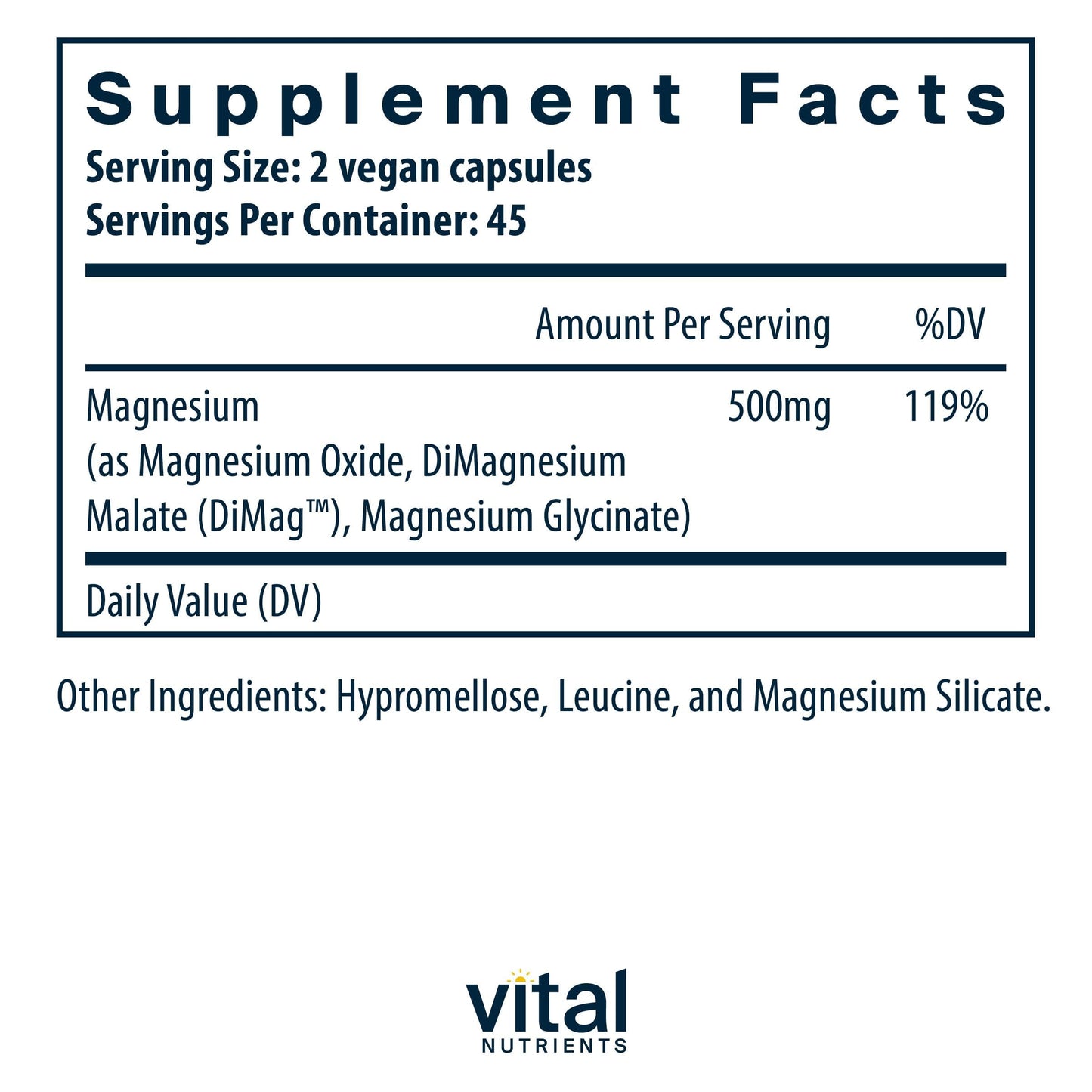 Vital Nutrients Triple Magnesium Complex Supplement | Vegan Magnesium Glycinate, Malate & Oxide 250mg | Easily Absorbed Magnesium Supplement for Stress, Muscle, Heart, Bone Support | 90 Capsules Vital Nutrients buy supplements Au