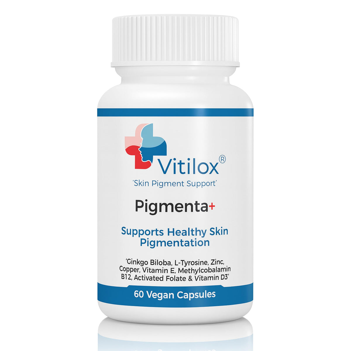Vitilox Pigmenta+ Advanced, Skin Tone Support Supplement – 60 Tablets | 2 Months | Natural Vitiligo Skin Pigmentation Support | Reduce White Body Spots VitiloxBuy Supplements Australia