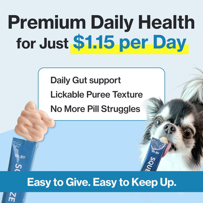 Doctor By Squeeze Probiotics for Dogs Gut Health Immunity Skin&Allergy Care Diarrhea Relief Digestive Stomach Support with L. crispatus KT-11 Lickable Paste Formula Individually Packaged, Chicken Doctor By buy supplements Au