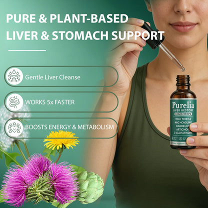 SCEZROB Purelia Liver Restore Drops – Complete Liver Detox Support Supplement with Milk Thistle, Dandelion & L-Glutathione for Liver Cleanse & Digestion Aid Health, 2 Fl Oz (1) SCEZROB buy supplements Au