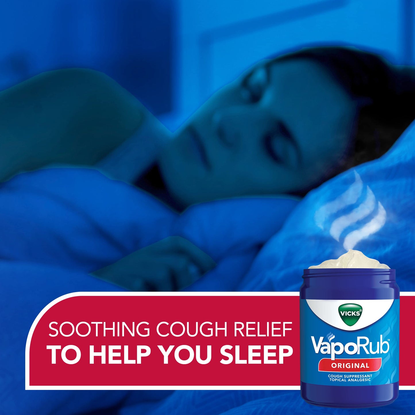 Vicks VapoRub, Original, Cough Suppressant, Topical Chest Rub & Analgesic Ointment, Medicated Vicks Vapors, Relief from Cough Due to Cold, Aches & Pains, 1.76oz each (pack of 3) Vicks buy supplements Au