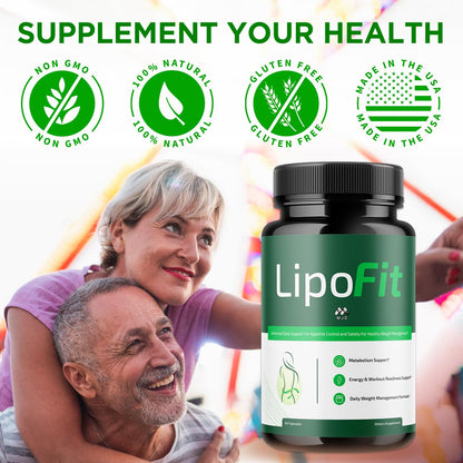 Lipo Fit Capsules, Official Lipo Fit Pills with All Natural Ingredients, Advanced Overall Health and Wellness Vitamin Supplement Formula for Maximum Strength Multivitamin Support (60 Capsules) MJOBuy Supplements Australia