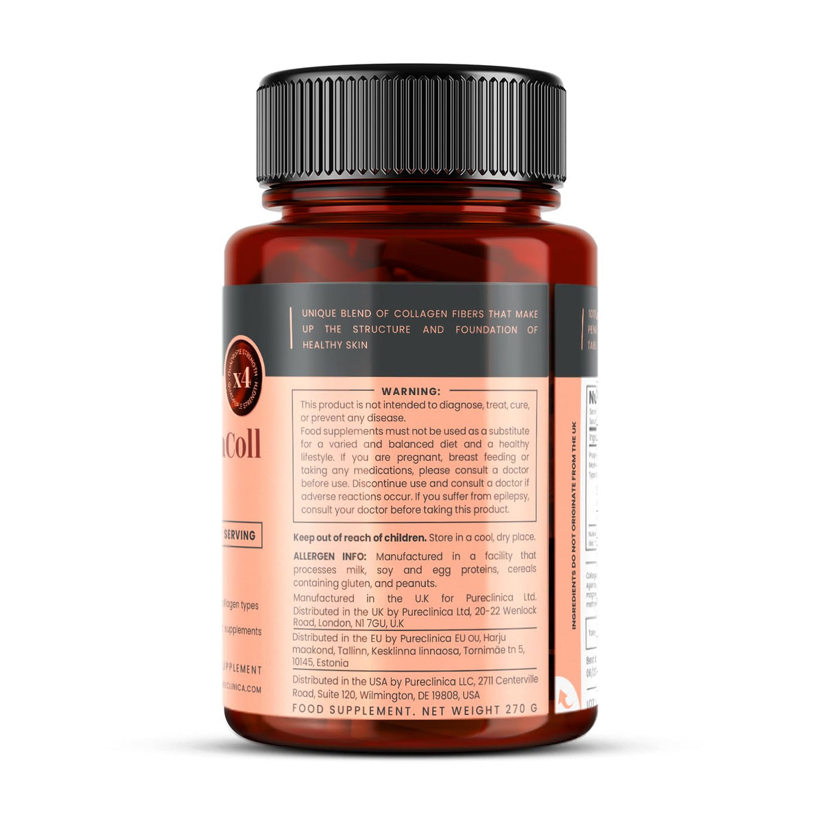 UltraColl Marine Collagen 1000mg x 180 Tablets (6 Months Supply). The only Patented Anti-Aging Collagen Types I, II, III, and VII. pureclinica buy supplements Au