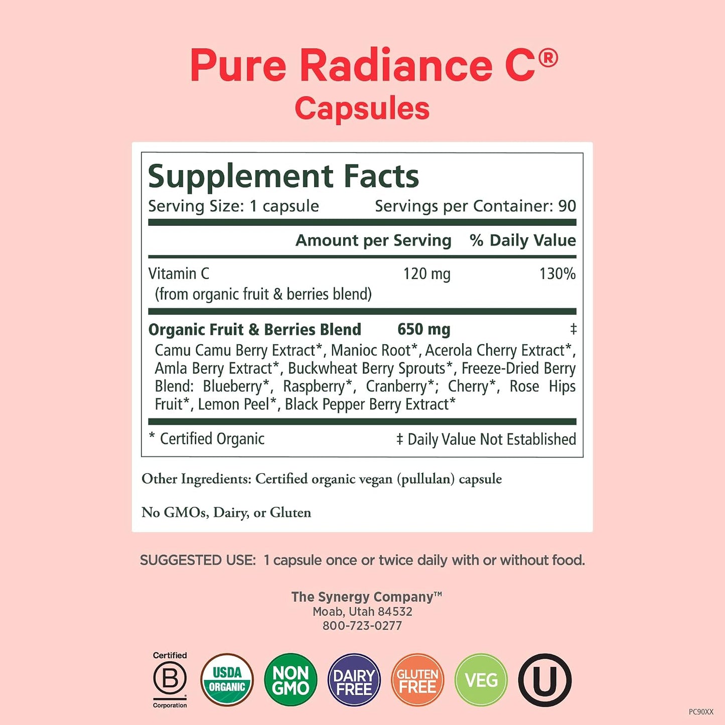 PURE SYNERGY Mood and Adrenal Support Bundle | Mood Support Supplement with Organic Saffron Extract | USDA Organic Vitamin C | Vitamin B Complex Made with Whole Foods | Non-GMO and Vegan