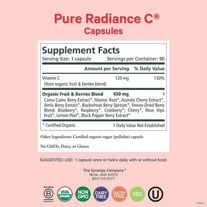 PURE SYNERGY Mood and Adrenal Support Bundle | Mood Support Supplement with Organic Saffron Extract | USDA Organic Vitamin C | Vitamin B Complex Made with Whole Foods | Non-GMO and Vegan