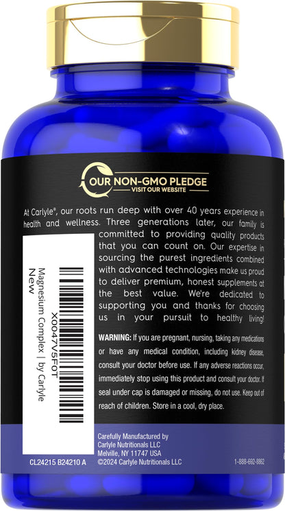 Magfusion-10 Magnesium Complex Supplement 745mg | 120 Capsules | 10 in 1 Blend | Vegetarian, Non-GMO, Gluten Free Magfusion-10 buy supplements Au