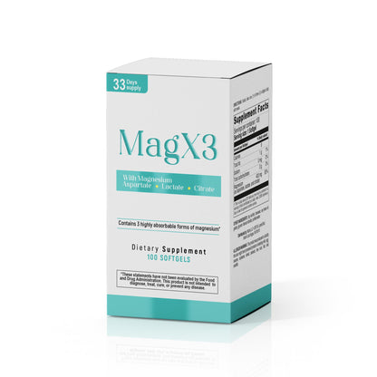 Magnesium Citrate Complex 400 mg – Triple Magnesium with Citrate, Aspartate & Lactate – High Absorption – 100 Softgels Nutra Nutrition buy supplements Au