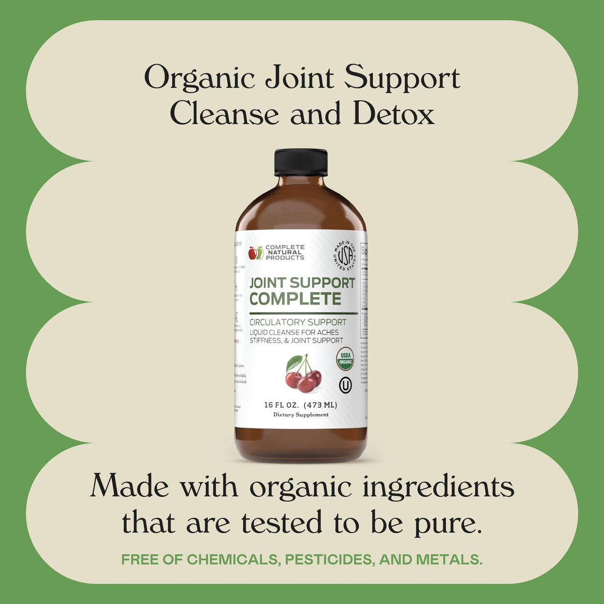 Complete Natural Products Joint Support Complete – 16 Fl Oz Organic Liquid Joint Supplement with Glucosamine Chondroitin MSM – Natural Uric Acid Cleanse & Herbal Joint Health Support for Mobility Complete Natural ProductsBuy Supplements Australia