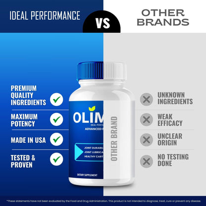 Olimpic Capsules, Advanced Joint Support Supplement Pills for Mobility and Comfort - Maximum Strength, Official Olim Pic Joint Support All Natural Formula, Premium Olim-Pic Reviews (3 Pack) IDEAL PERFORMANCEBuy Supplements Australia
