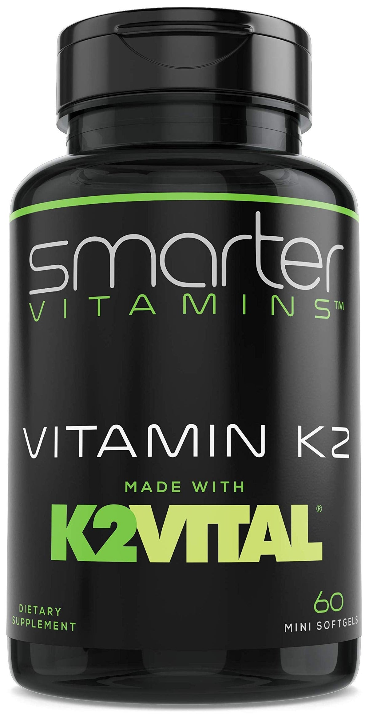 Smarter Vitamin K2 MK7 100mcg, Made with K2VITAL and Kale, 60 Liquid Softgels SmarterVitamins buy supplements Au