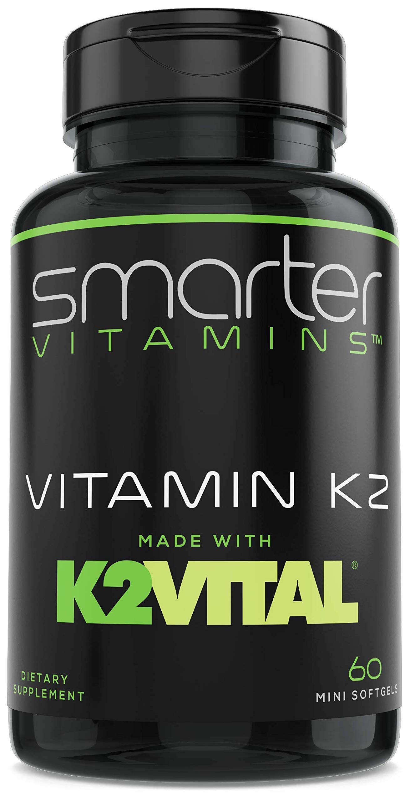Smarter Vitamin K2 MK7 100mcg, Made with K2VITAL and Kale, 60 Liquid Softgels SmarterVitamins buy supplements Au