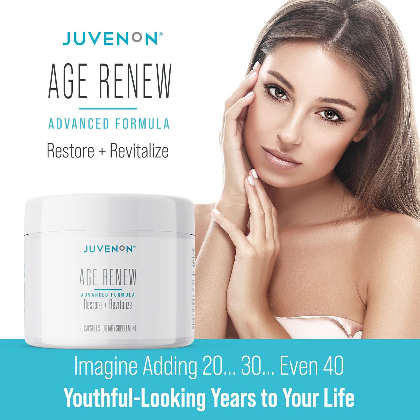 Juvenon AgeRenew Beta Glucan Anti Aging Immunity Support Supplement, Beta Glucan with Zinc Quercetin for Immune Defense Boost Juvenon buy supplements Au