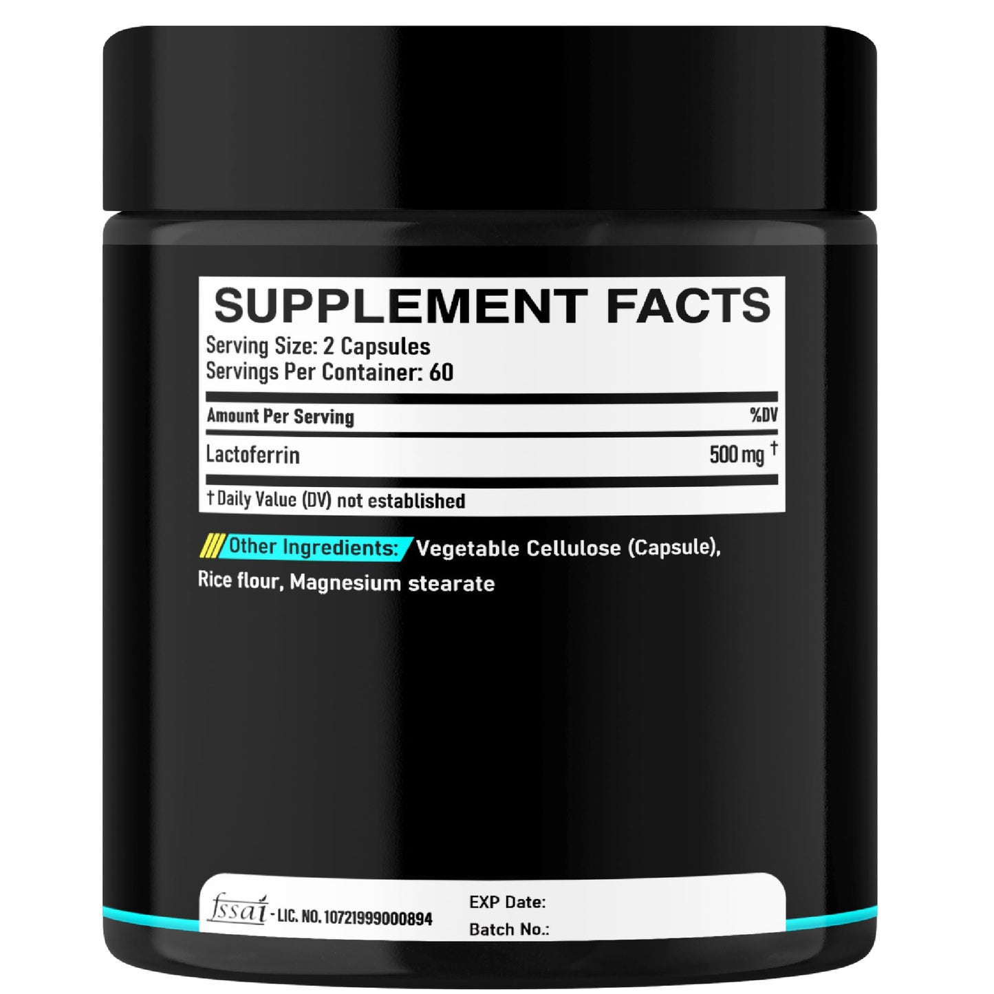 DEDICAD 500Mg Lactoferrin Supplement - 120 Capsules for 2-Month Supply DEDICAD buy supplements Au