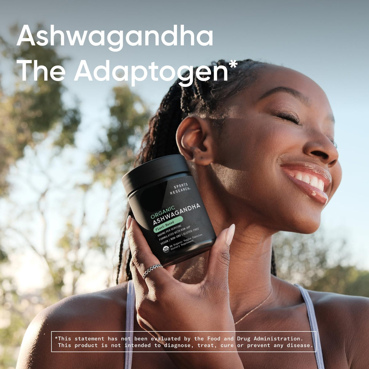 Sports Research® Organic Ashwagandha – Adaptogen for Relaxation, Calm & Sleep Support – Made with Organic KSM-66® – 600 mg – Non-GMO Verified, Gluten-Free, Certified Vegan – 90 Veggie Capsules Sports Research buy supplements Au