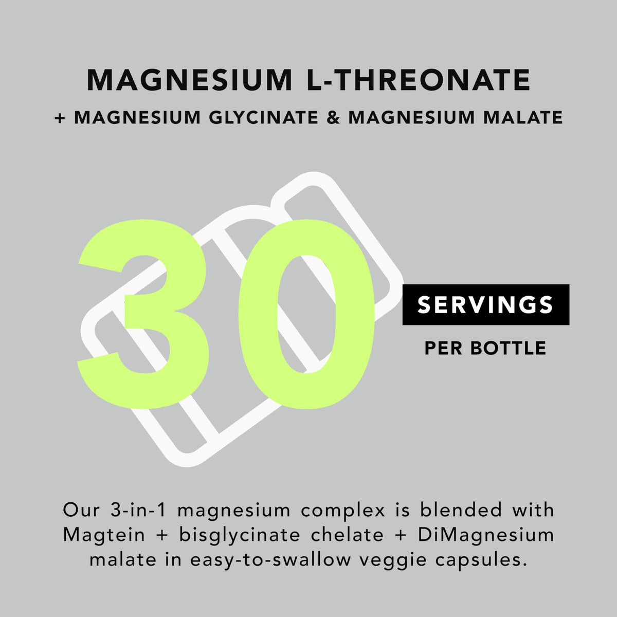 AMANDEAN Magtein Magnesium Complex. L-Threonate, Glycinate, Malate Triple Blend Chelated Magnesium Supplement. 90 Veggie Capsules. High Absorption Branded Ingredients. Brain Health, Sleep, Calm*. AMANDEAN buy supplements Au