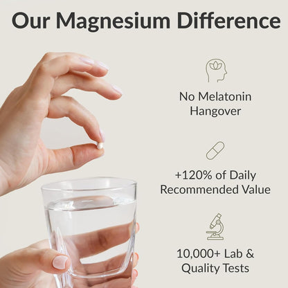 BIOptimizers Magnesium Breakthrough Supplement with 500mg - 7 Forms of Magnesium: Glycinate, Malate, Citrate, and More - Natural Support for Sleep and Cognitive Function -60 Capsules- Calming Vitamins BIOptimizers buy supplements Au