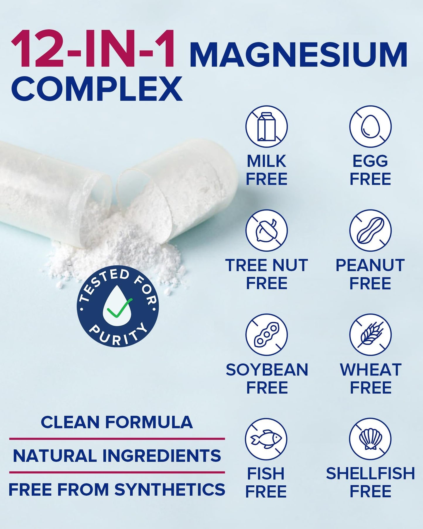 Terranics 12-in-1 Magnesium Complex 500mg, High Absorption Chelated Magnesium Glycinate, Citrate, Malate, Taurate, Orotate & More, for Sleep, Calm, Energy, Heart, Vegan, Non-GMO,120 Capsules Terranics buy supplements Au