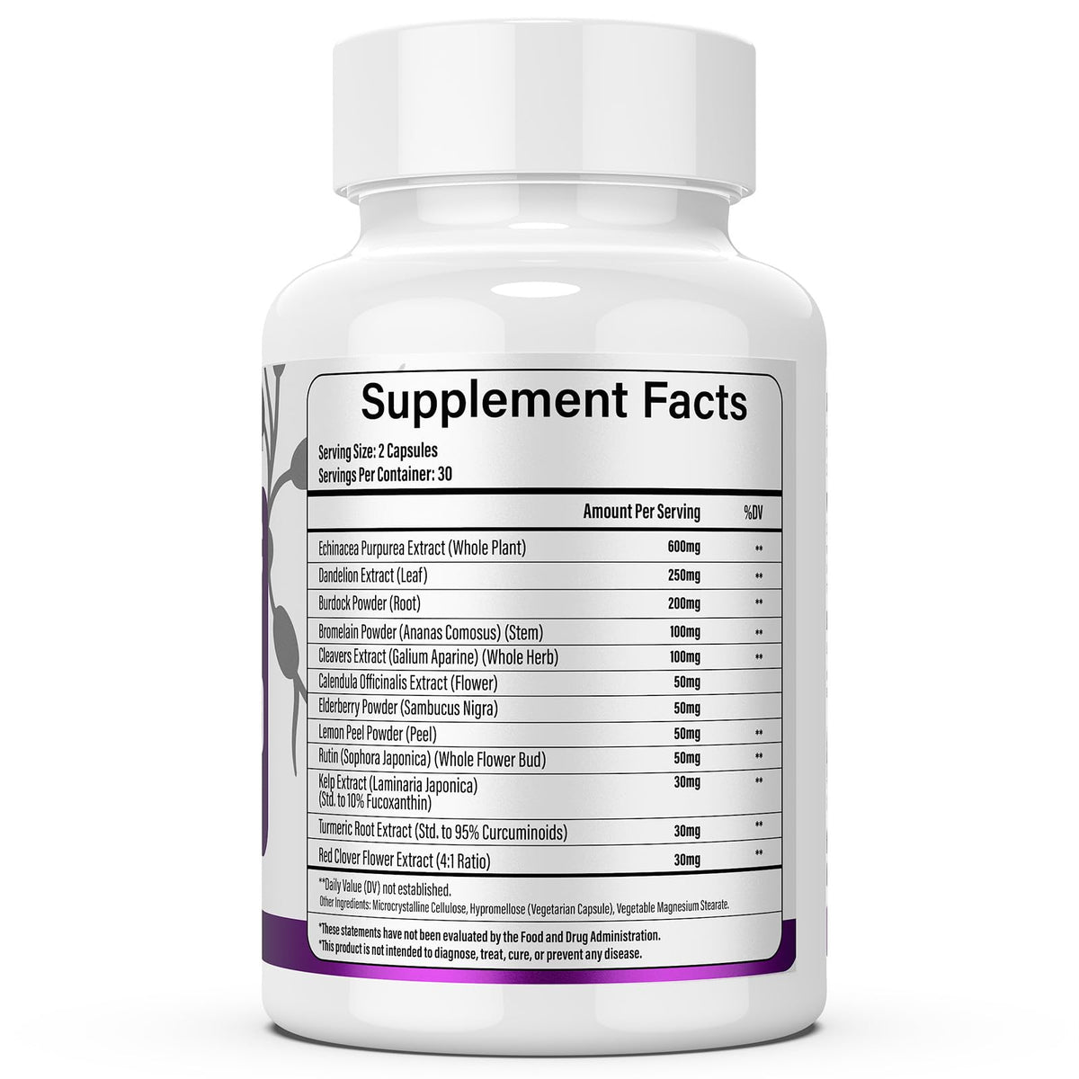 Lazpowfi Lymphatic Drainage Supplements, 1540mg Lymph System Support Supplement for Women & Men with Dandelion, Burdock, Echinacea,Rutin, Turmeric,Cleavers & More, 60 Capsules Lazpowfi buy supplements Au