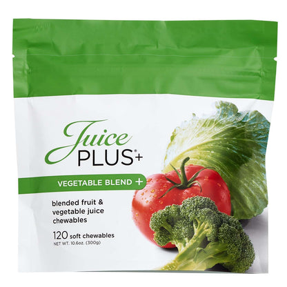 JuicePlus+ Vegetable Blend Soft Chews (Chewables) - Delicious Vegan Gummies with 11 Nutrient-Rich Vegetables for Daily Wellness! Boost Intake of Vitamins & More - For Kids & Adults - (1-mo, 30 Chews) Juice Plus+ buy supplements Au