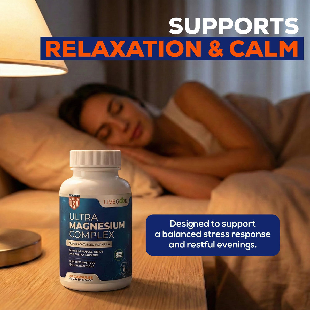 LiveGood™ Ultra Magnesium Complex, Organic Magnesium Glycinate and Gluconate for Muscle Recovery, Nerve Support & Relief – High Absorption Supplement, Vegan, Non-GMO, Made in USA, 60 Capsules LIVEGOOD buy supplements Au