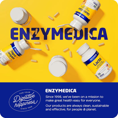 Enzymedica Pro-Bio Probiotic Supplement for Digestive & Gut Health - Daily Probiotic Capsules for Women & Men, 10 Billion CFU, Helps Reduce Gas & Bloating, Stomach Acid Resistant - 120 Caps