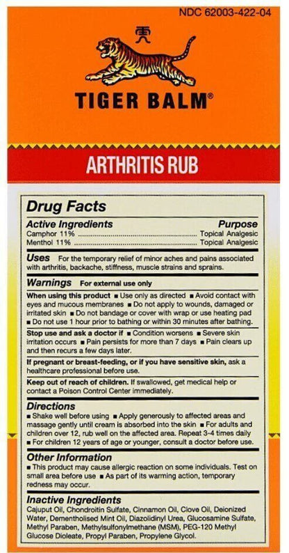 Singapore Original Tiger Balm Joint RUB 113ML Tiger BalmBuy Supplements Australia