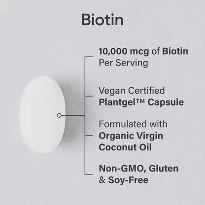 Sports Research® Healthy Hair Essentials - Biotin 10,000mcg with Organic Coconut Oil Vitamin B7 for Healthy Skin and Hair Support + Multi Collagen Pills Peptides with Hyaluronic Acid & Vitamin C Sports Research buy supplements Au