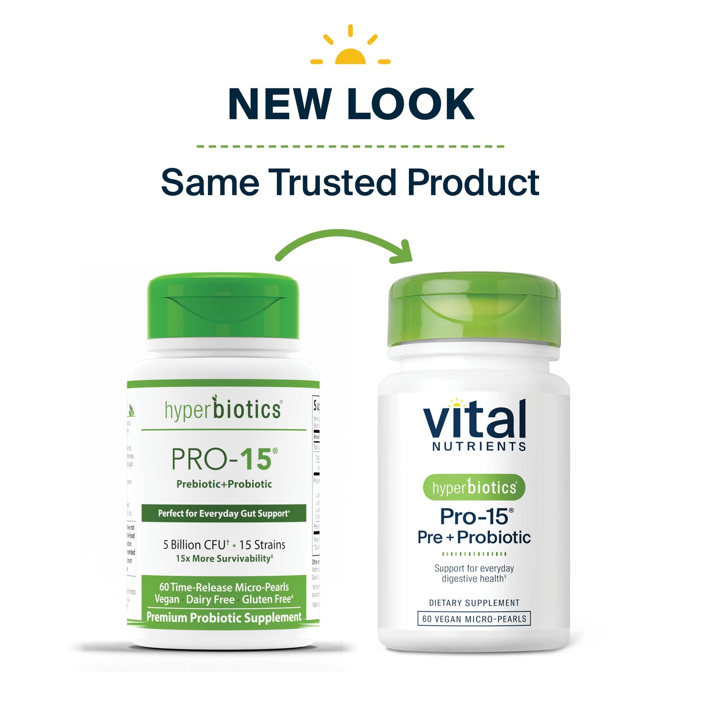 Hyperbiotics Vital Nutrients Pro-15 Prebiotics and Probiotics for Women and Men | 15 Science Backed Strains | Supports Occasional Constipation, Diarrhea, Gas & Bloating | 60 Vegan Time Release Pearls Hyperbiotics buy supplements Au