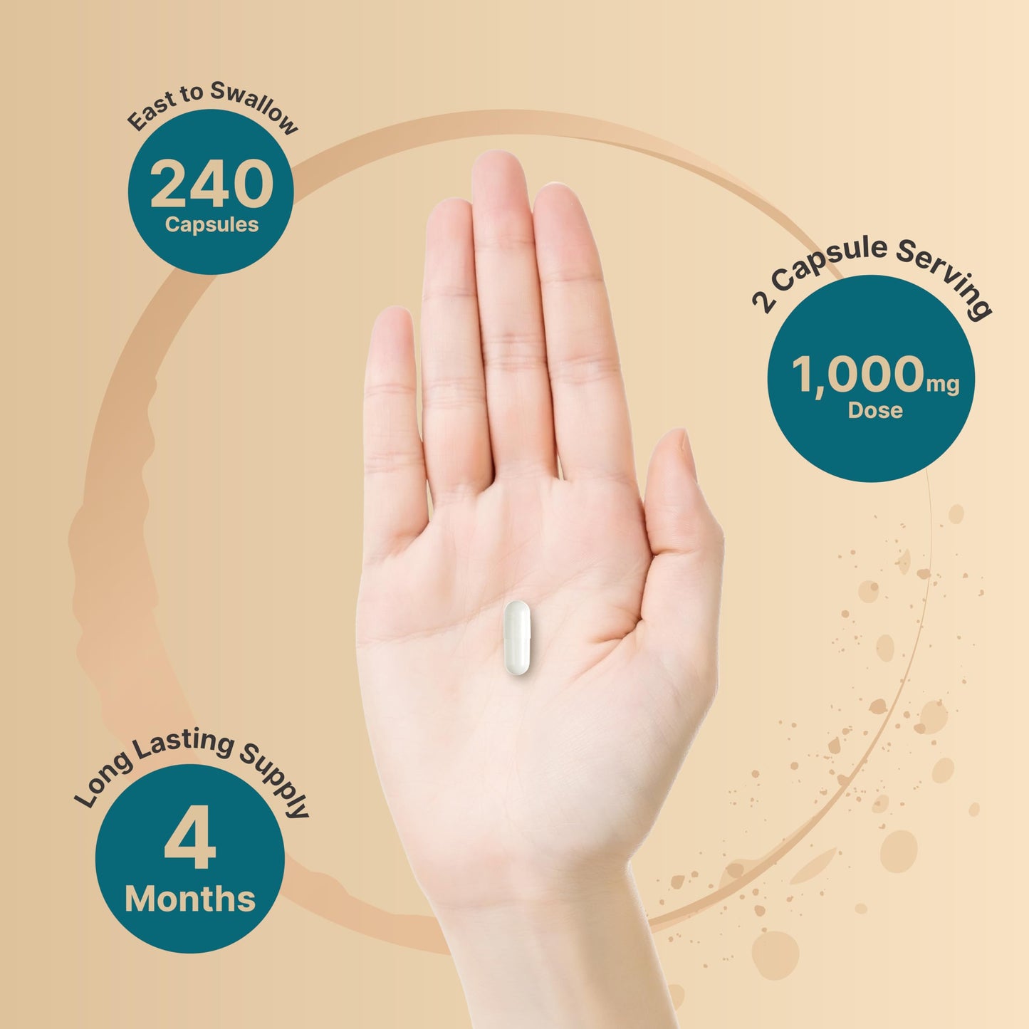 NatureBell Magnesium Glycinate 1,000mg, 240 Capsules | 500mg per Capsule | 100% Chelated & Purified | Sleep, Muscle & Nerve Support | Non-GMO, Gluten-Free NatureBellBuy Supplements Australia
