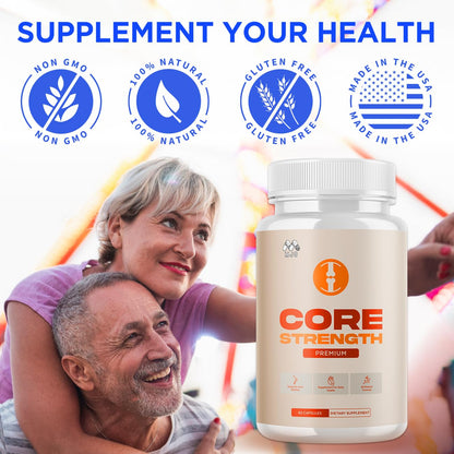 Core Strength Joint Support Capsules, Official Core Strength Supplement Pills with All Natural Ingredients, Advanced Overall Health and Wellness Support with Max Strength Multivitamins (60 Capsules) MJOBuy Supplements Australia