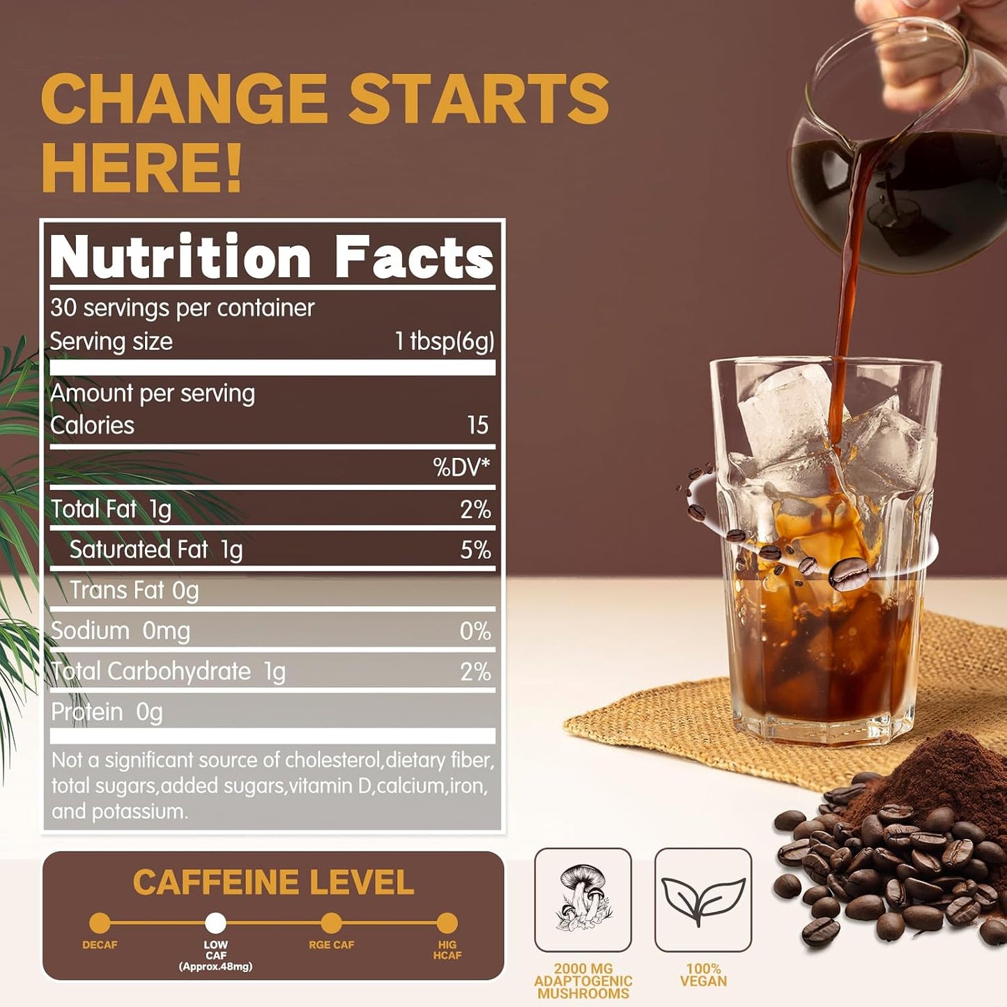 Mushroom Coffee Dark Roast +Medium Roast