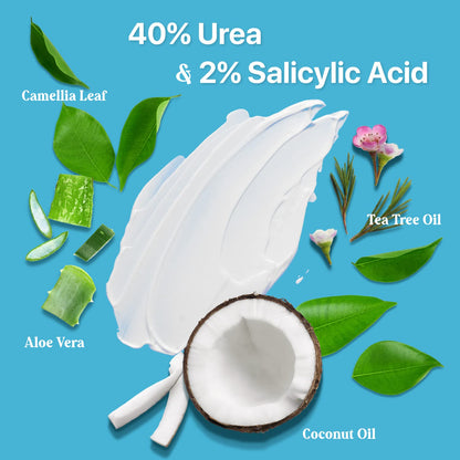 Ebanel Bundle of 2 Pack 40% Urea Cream 4.6 Oz, and Pain Relief Cream Arnica Menthol 2.28 Oz