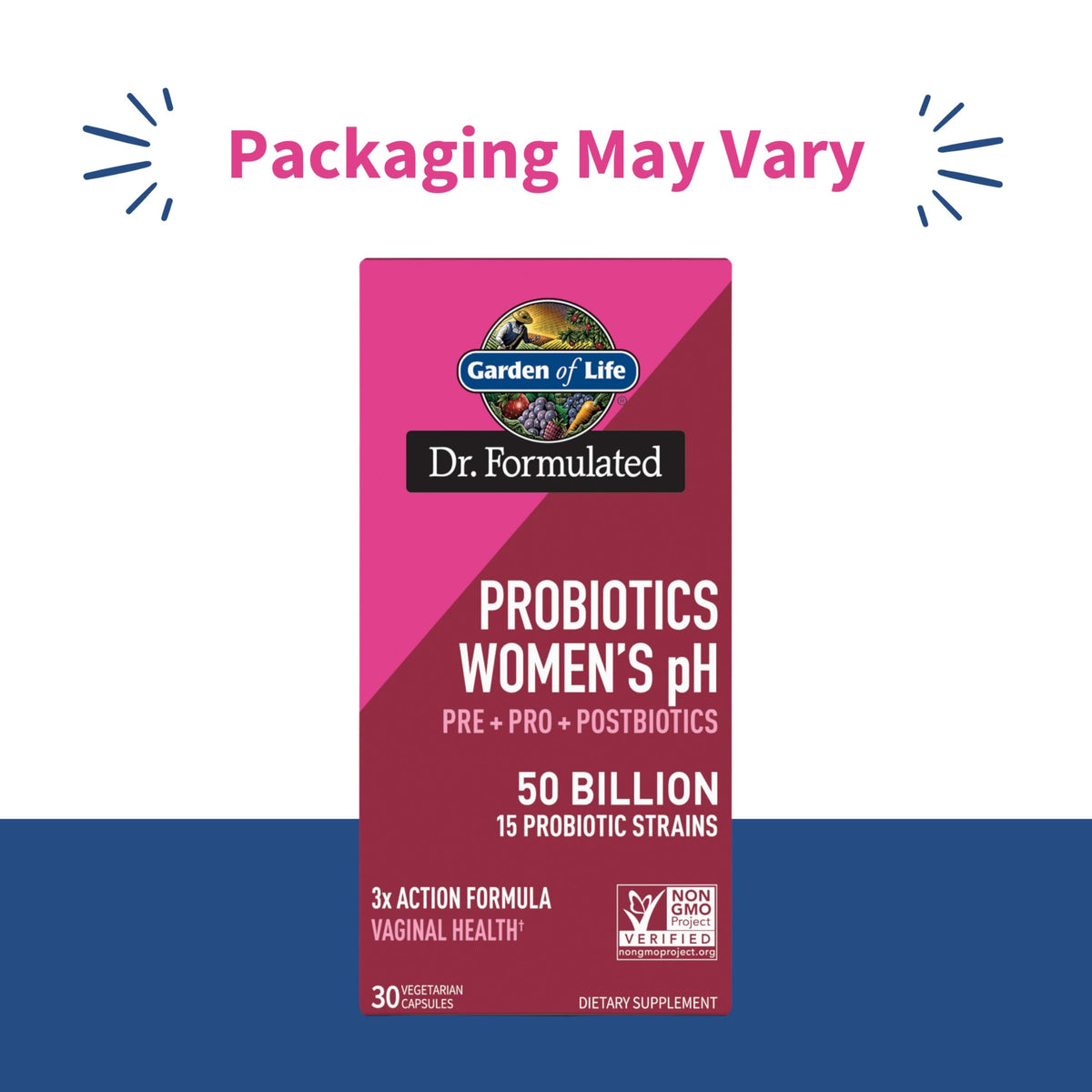 Garden of Life Dr Formulated Once Daily 3-in-1 Complete Prebiotics, Postbiotics & Probiotics for Women, PRE + PRO + POSTBIOTIC Supplement for Women’s Digestive, Immune & Vaginal Health, 30 Day Supply Garden of Life buy supplements Au