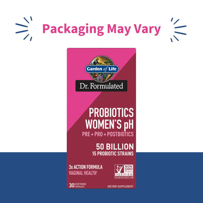 Garden of Life Dr Formulated Once Daily 3-in-1 Complete Prebiotics, Postbiotics & Probiotics for Women, PRE + PRO + POSTBIOTIC Supplement for Women’s Digestive, Immune & Vaginal Health, 30 Day Supply Garden of Life buy supplements Au