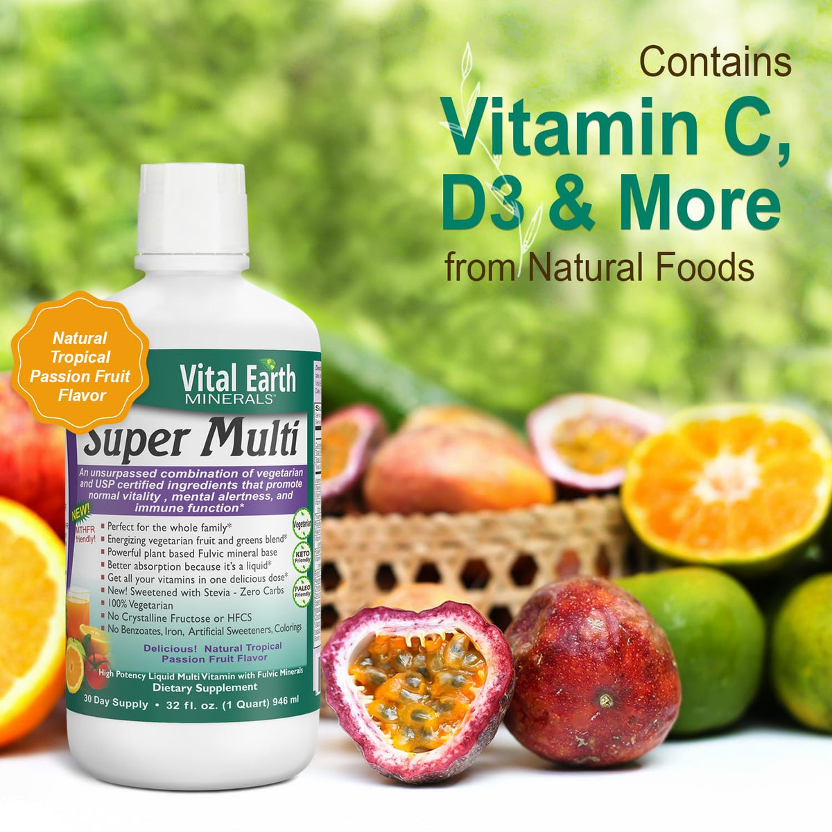Vital Earth Minerals Detox and Wellness Support – Fulvic Humic Mineral Blend with 70+ Trace Minerals + Super Multi, Liquid Multivitamins, MTHFR Enhancement, 32 OZ Ea Vital Earth MineralsBuy Supplements Australia