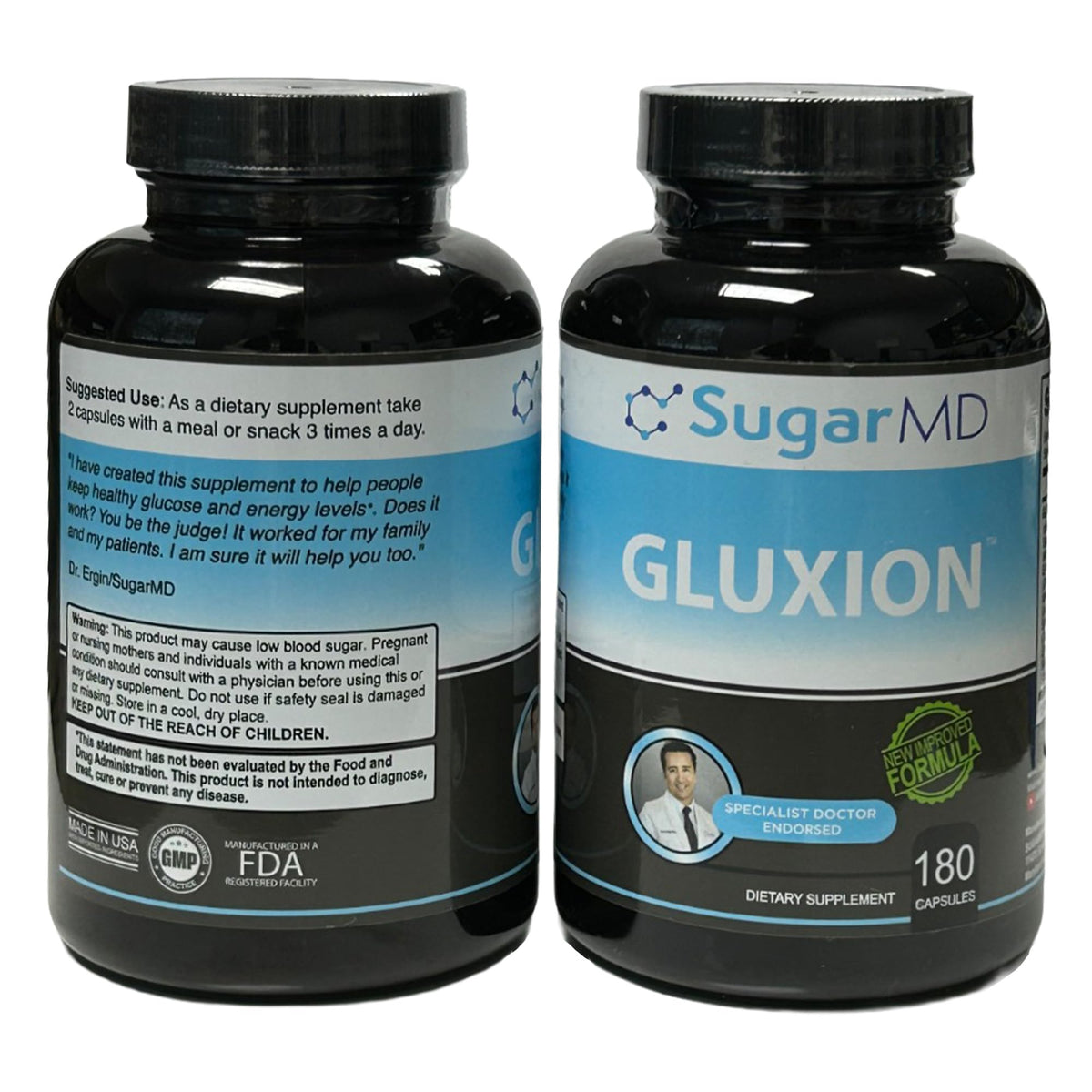 SugarMD GLUXION 3X Strength Formula | Advanced Botanical & Nutrient Blend for Spike Control| Vegan, Non-GMO, 180 Capsules SugarMDBuy Supplements Australia