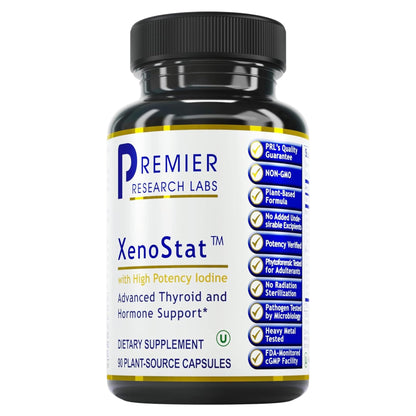 Premier Research Labs XenoStat - Thyroid Supplement, Thyroid Support for Women & Men, Iodine Supplement, Hormone Support, Thyroid Support Complex Supplement - 90 Capsules Premier Research LabsBuy Supplements Australia