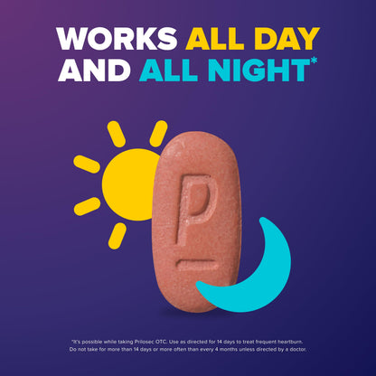 Prilosec OTC, Omeprazole Delayed Release 20mg, Acid Reducer, Treats Frequent Heartburn for 24 Hour Relief, All Day, All Night*, Heartburn Medicine, 20mg, Wildberry Flavor, 14 Tablets Prilosec buy supplements Au
