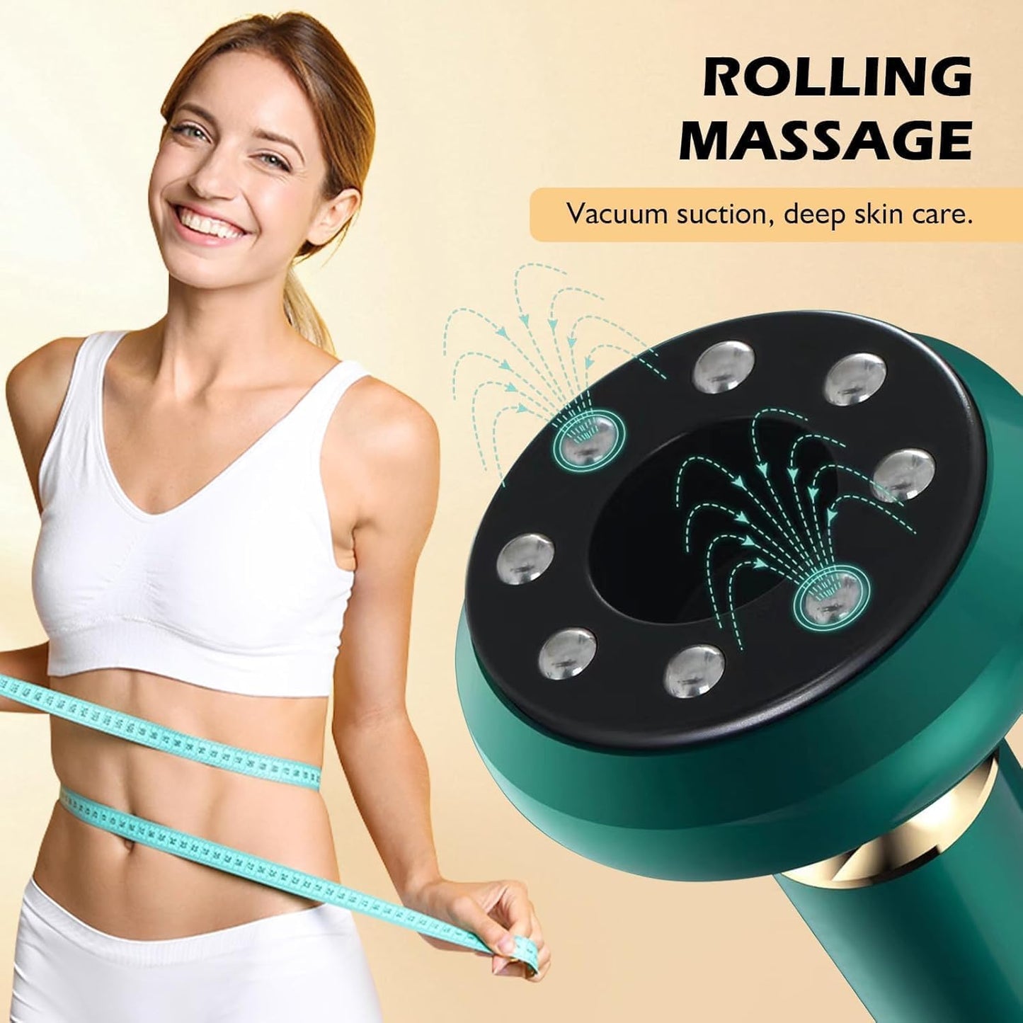 HNRF Anti Cellulite Massage Tool Body Sculpting Machine Suction Massager 3-in-1 Masajeador para Celulitis Y Grasa Abdominal De Madera Remover for Legs Electric Vacuum Cupping Full Contouring Device HNRF buy supplements Au
