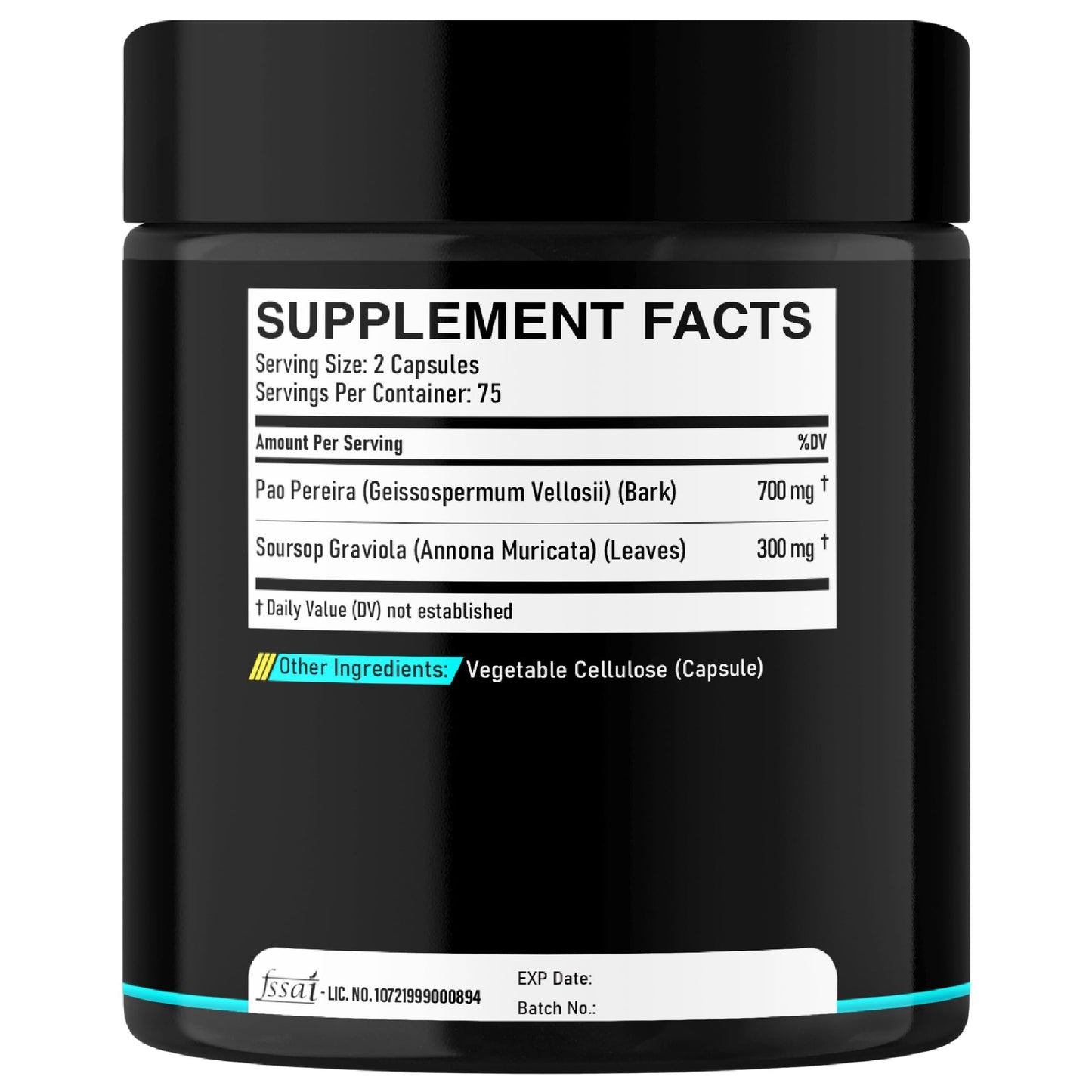DEDICAD Pao Pereira Bark Extract and Graviola Soursop - 150 Capsules Supply DEDICAD buy supplements Au