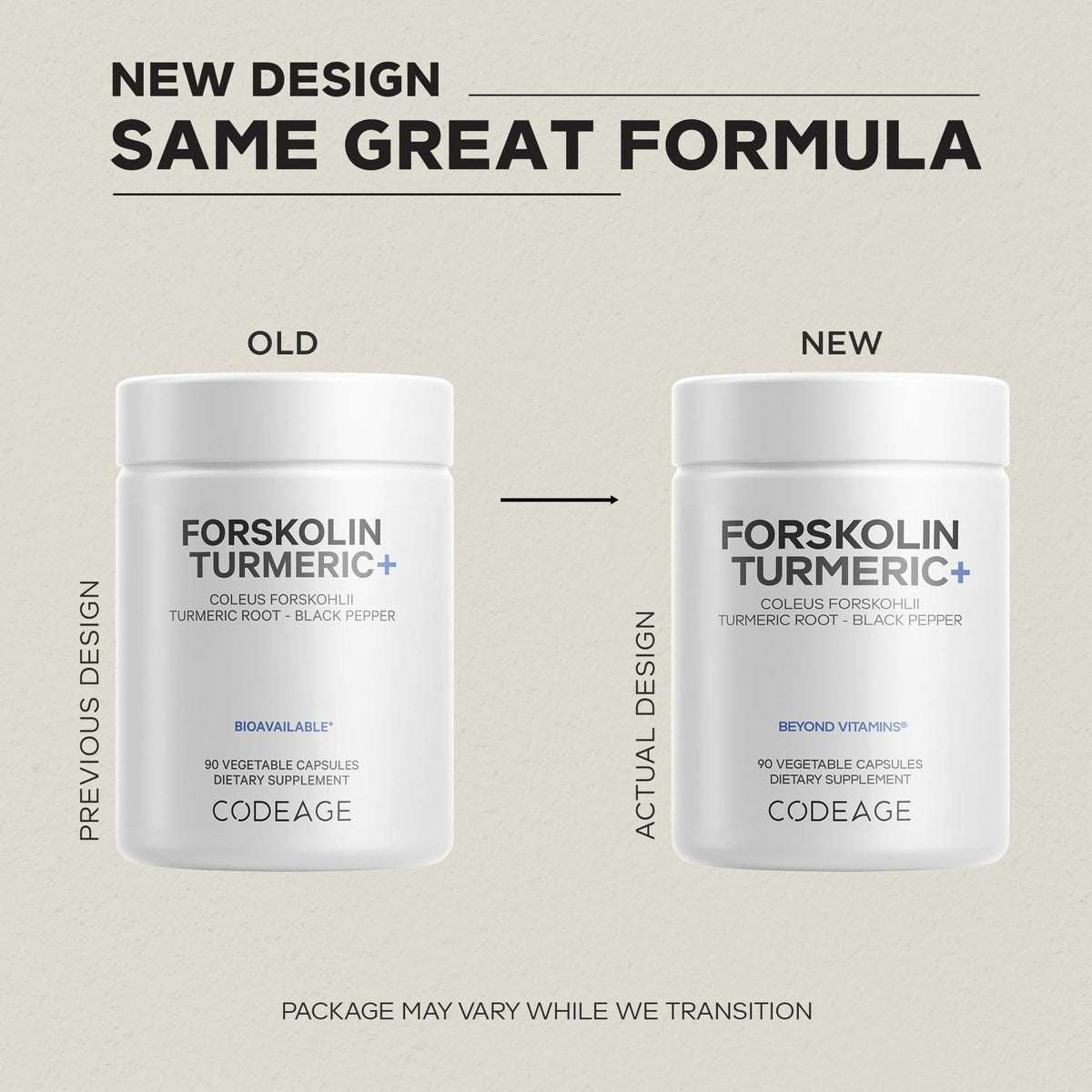 Codeage Forskolin, Pure Forskolin Coleus + Organic Turmeric Root Powder, 95% Curcuminoids + Bioperine Black Pepper - 20% Standardized Coleus Forskohlii Supplement - Non-GMO - 90 Capsules CodeageBuy Supplements Australia