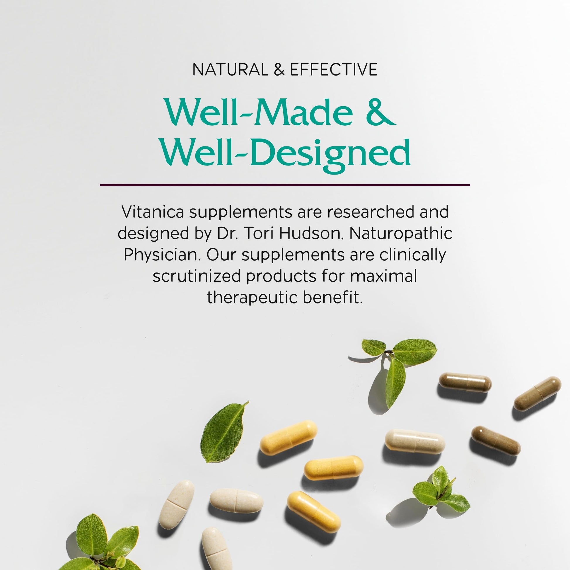 Vitanica VasoBlend - Heart Health Supplement with Folic Acid, Magnesium, CoQ10 & Terminalia Arjuna Bark - Heart Health Supplement - Consumer Line - 90 Vegan Caps VitanicaBuy Supplements Australia