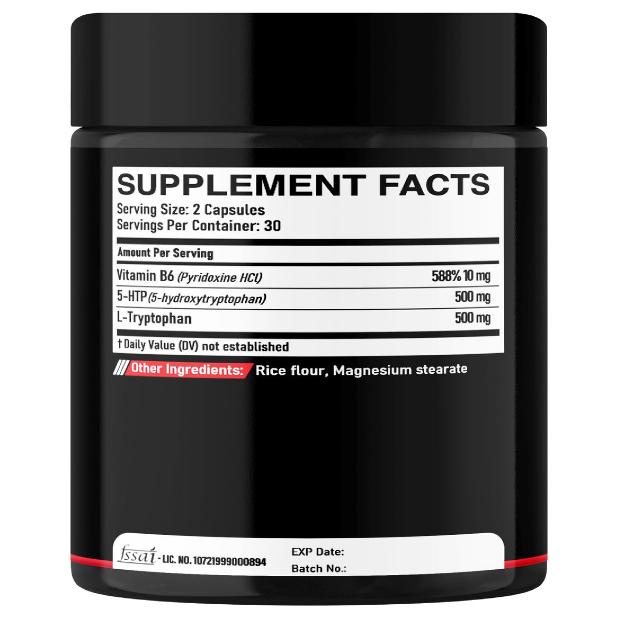 DEDICAD 5 HTP Supplement 1010mg - 60 Capsules - 3in1 Combined with Vitamin B6, L-Tryptophan - Comfortable Mood, Brain Health, Body Management & Immune System Support DEDICAD buy supplements Au