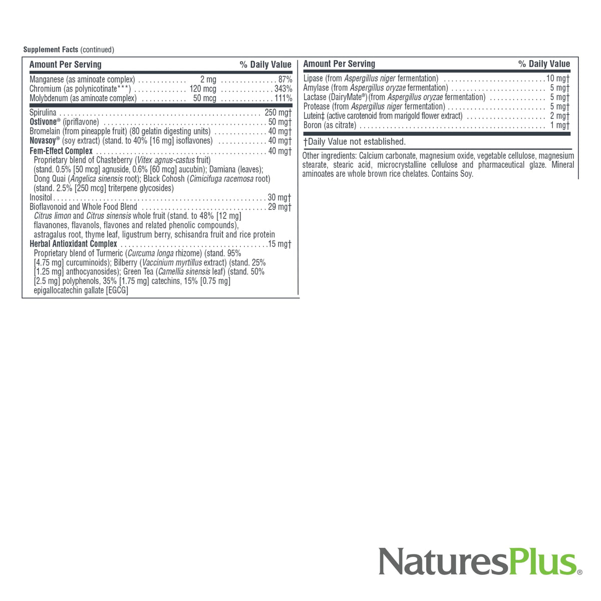 NaturesPlus Source of Life Women - 60 Tablets - Multivitamin & Mineral Supplement - with Iron, Calcium, Folate & Lutein - Gluten Free, Vegetarian - 30 Servings NaturesPlusBuy Supplements Australia